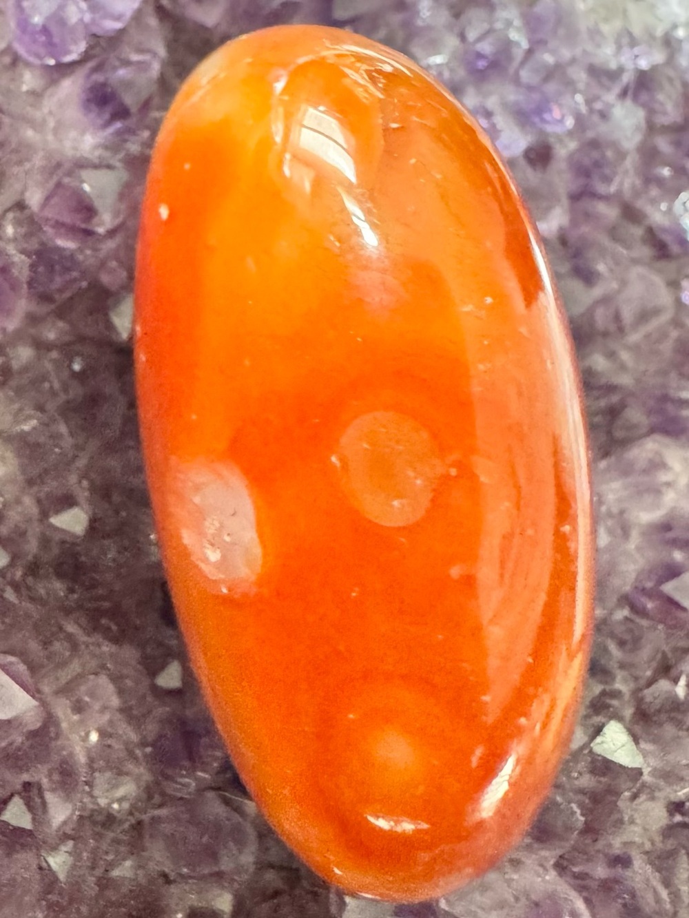 Natural Polished Carnelian Agate Palm Stone Crystal Orange Chalcedony Freeform